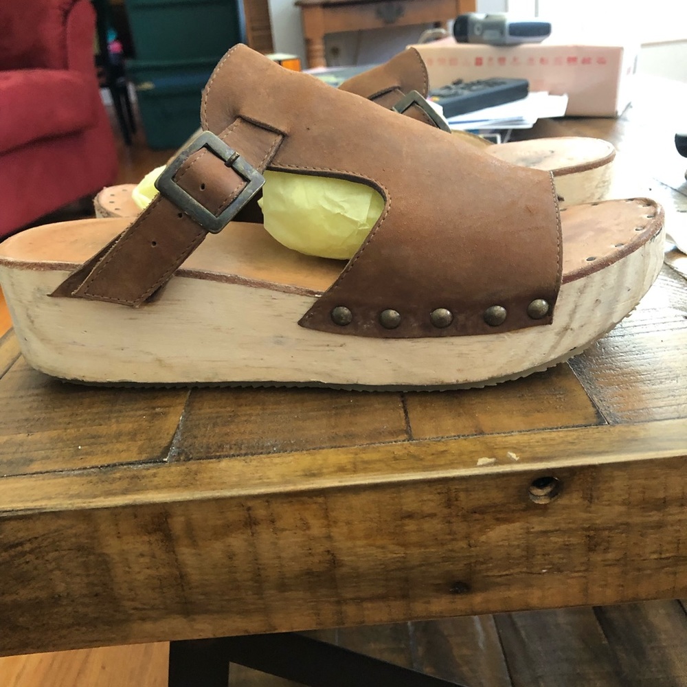 Free People platform sandals.